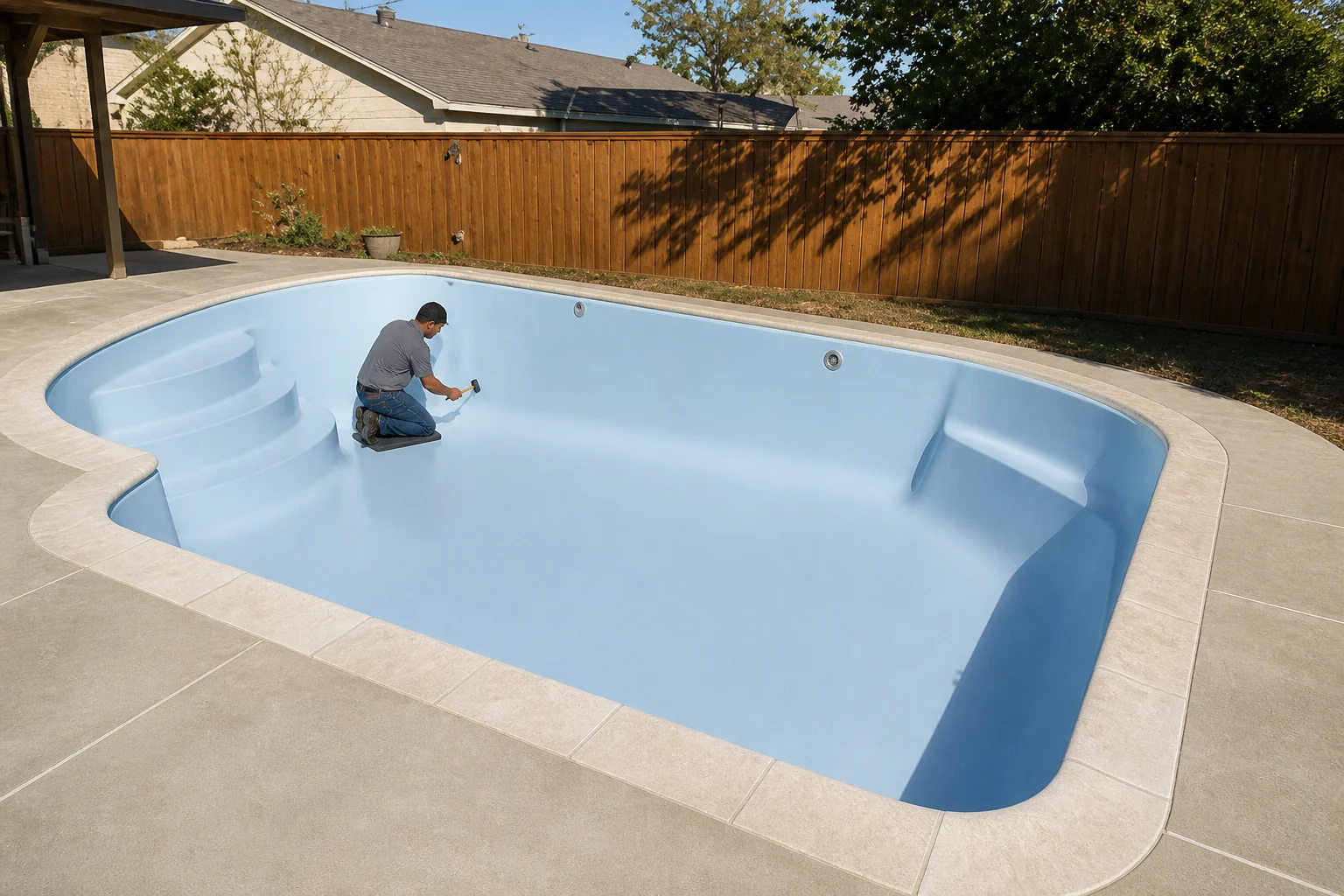 Pool Crack Repair project detail